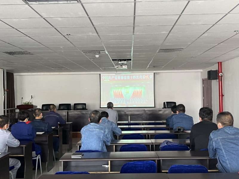 物產(chǎn)工投公司黨員干部觀(guān)看中國(guó)共產(chǎn)黨青海省第十四次代表大會(huì)開(kāi)幕式盛況